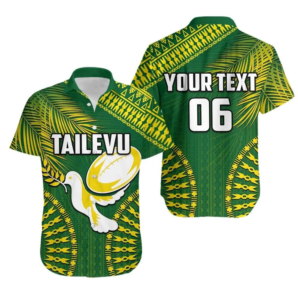 (Custom Personalised And Number) Tailevu Fiji Rugby Hawaiian Shirt Lt6_1