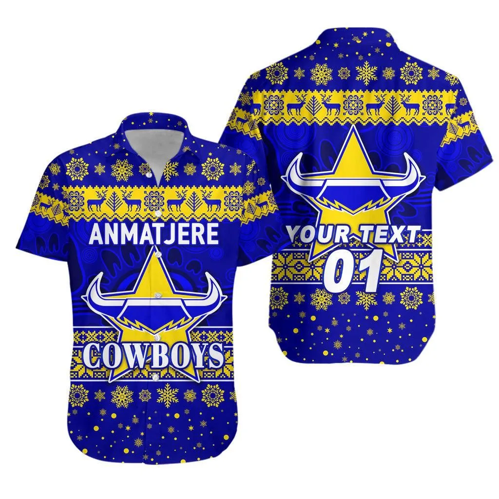 (Custom Personalised) Anmatjere Cowboys Football Club Hawaiian Shirt Christmas Simple Style Lt8_1