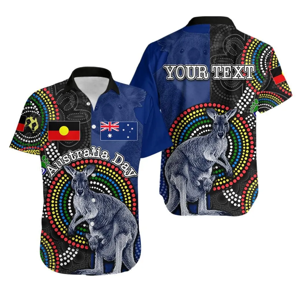 (Custom Personalised) Australia Day Hawaiian Shirt Mix Aboriginal Lt6_1