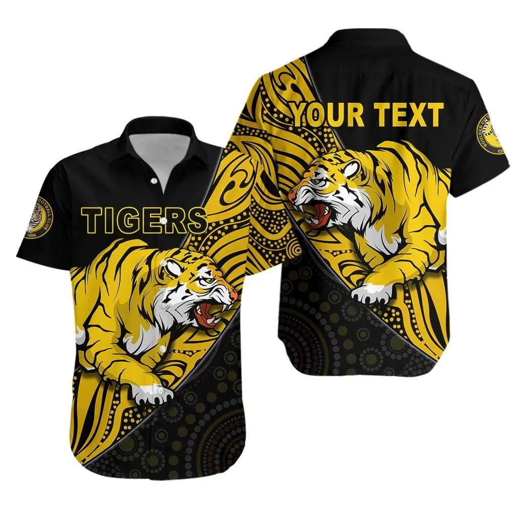 (Custom Personalised) Boulder City Football Club Hawaiian Shirt Goldfields Football Indigenous Tigers Lt13_1