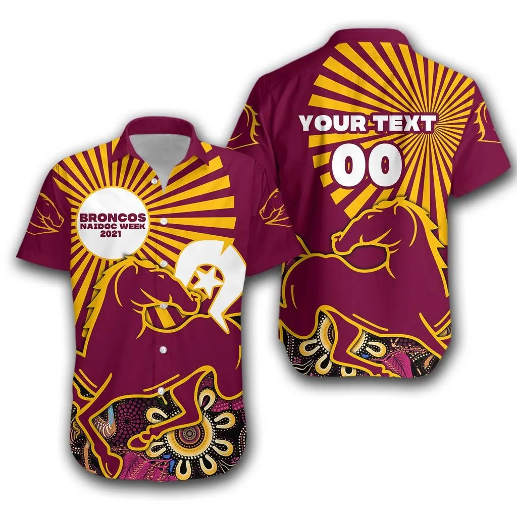 (Custom Personalised) Broncos Naidoc Week Hawaiian Shirt Aboriginal Special Style Lt16_1