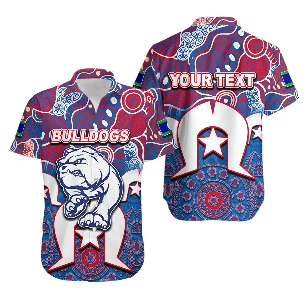 (Custom Personalised) Bulldogs Australian Football Torres Strait Islanders Mix Aboriginal Hawaiian Shirt Lt6_1