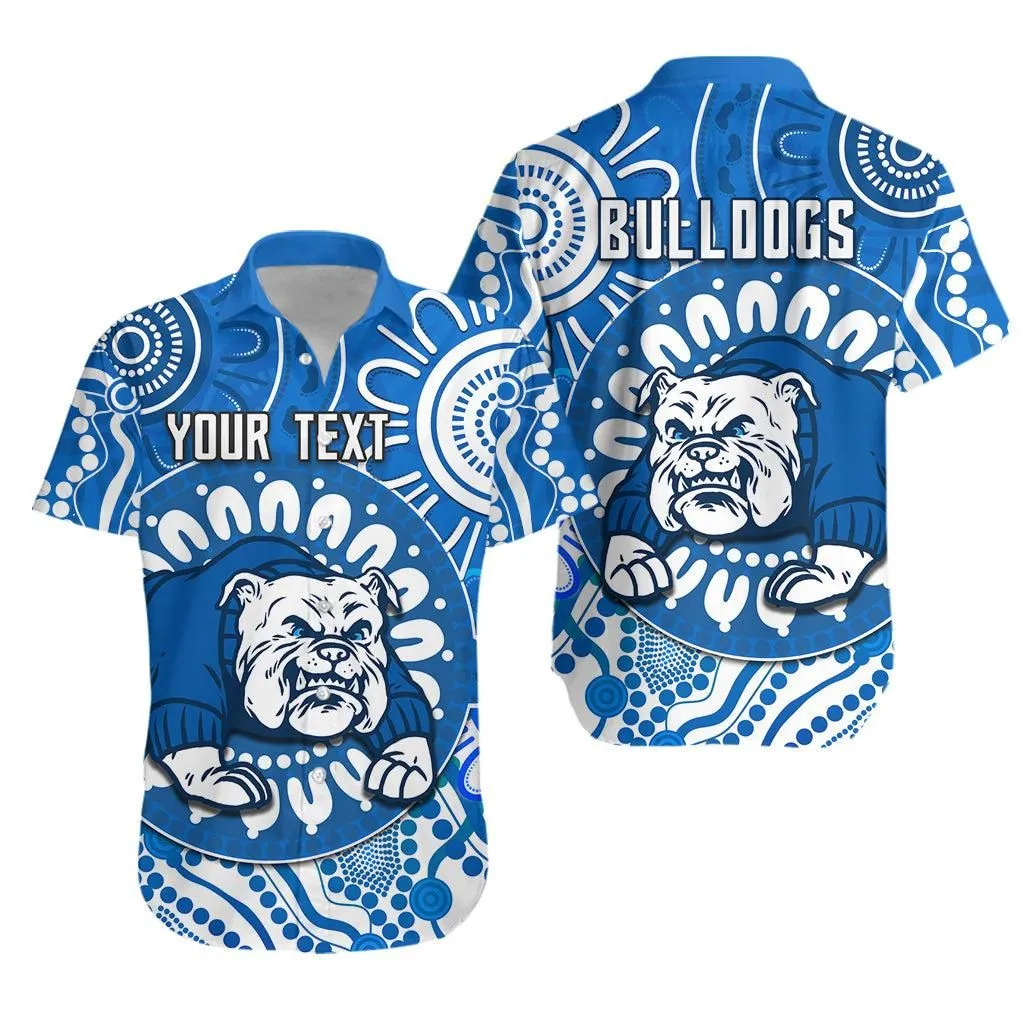 (Custom Personalised) Bulldogs Indigenous Hawaiian Shirt Lt13_1