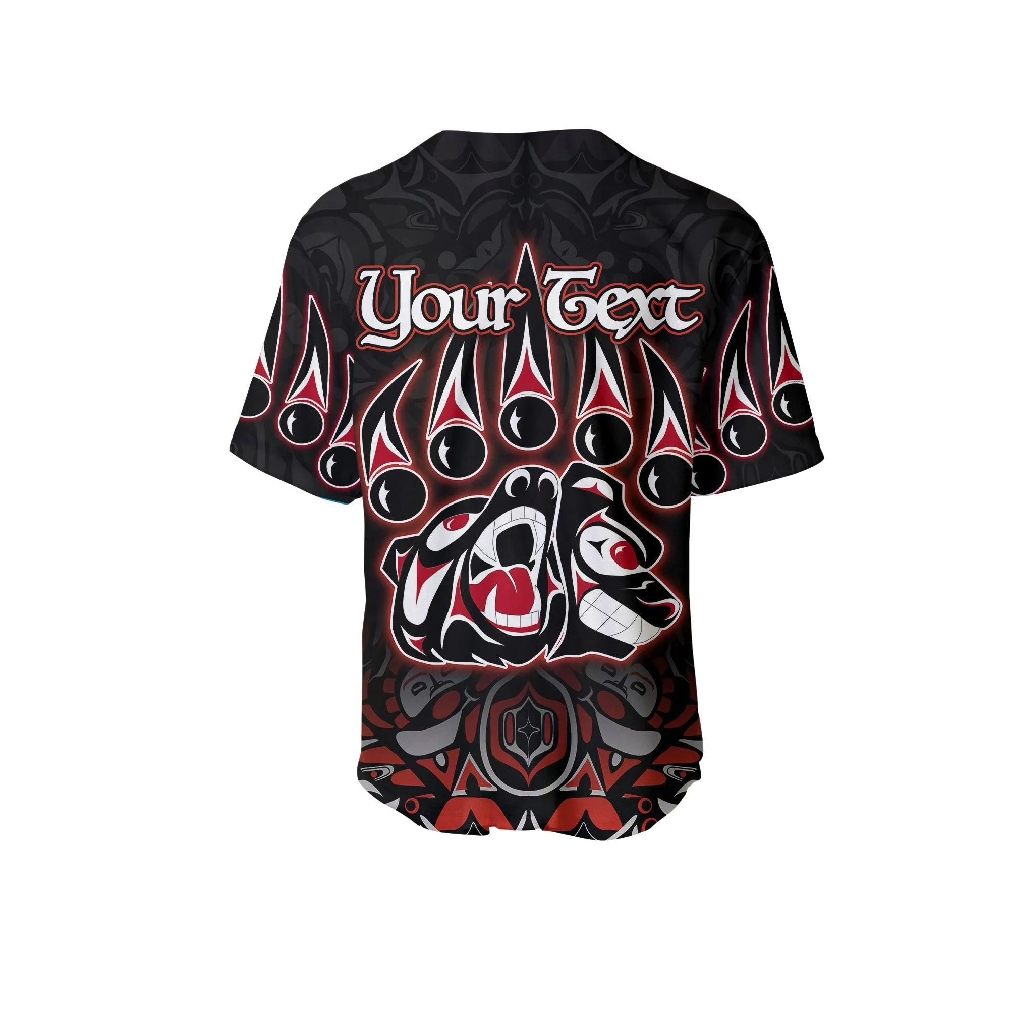 (Custom Personalised) Canada Haida Baseball Shirt Bear Lt6_1