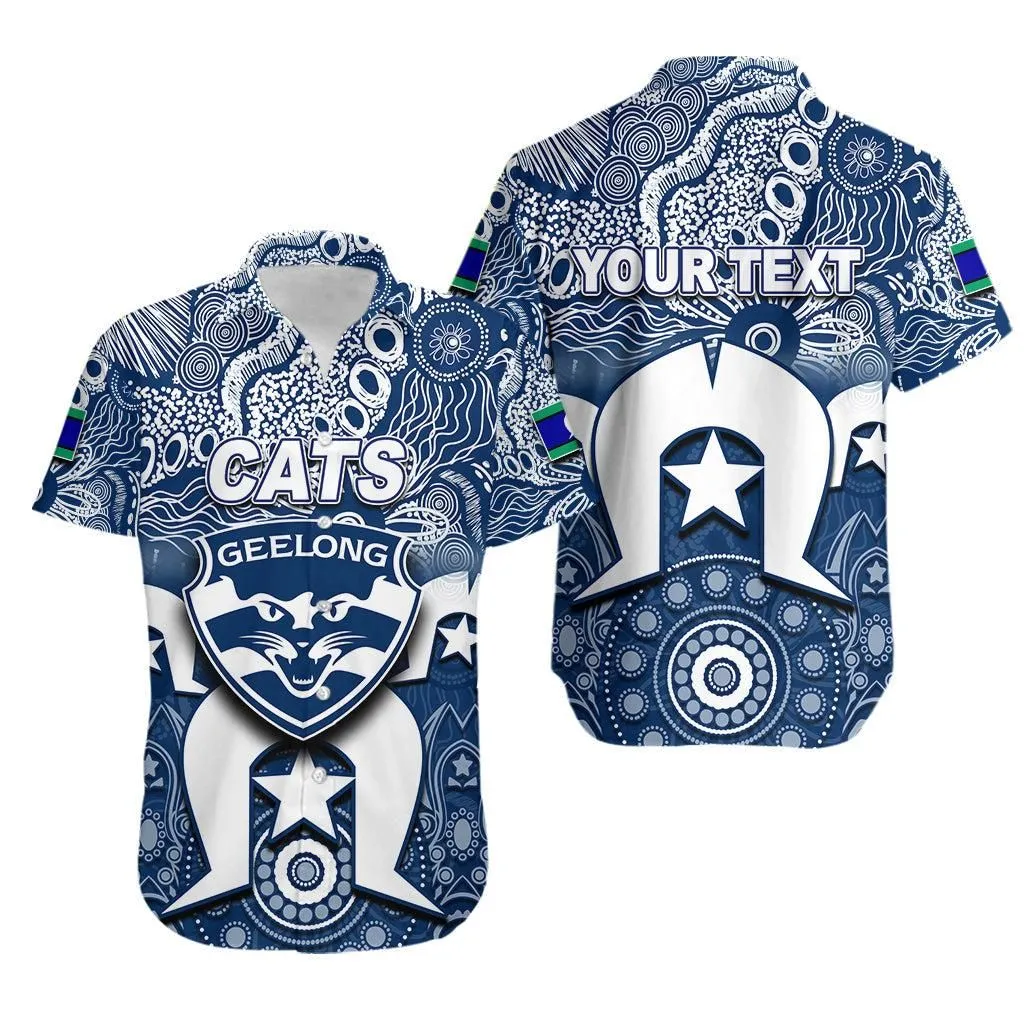 (Custom Personalised) Cats Australian Football Torres Strait Islanders Mix Aboriginal Hawaiian Shirt Lt6_1
