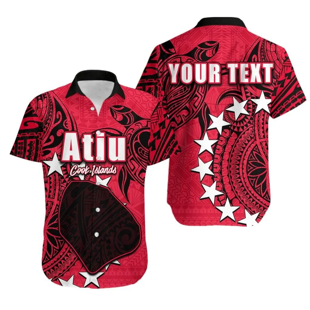 (Custom Personalised) Cook Islands Hawaiian Shirt Atiu Lt6_1