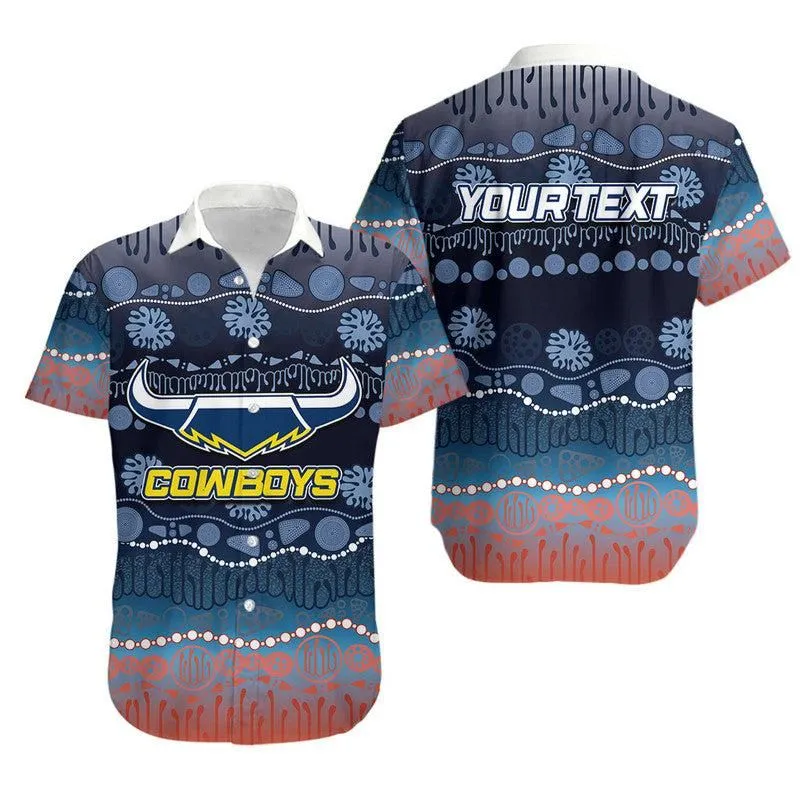 (Custom Personalised) Cowboys Rugby Hawaiian Shirt Version   Lt6_0