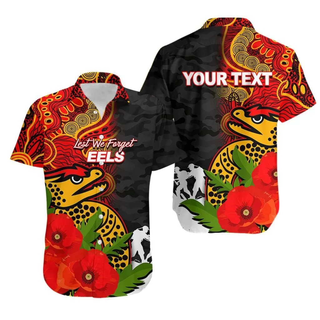 (Custom Personalised) Eels Anzac Day Aboriginal Mix Army Patterns Hawaiian Shirt No2 Lt6_1