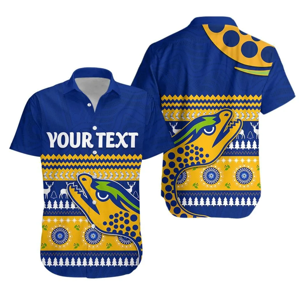 (Custom Personalised) Eels Indigenous Hawaiian Shirt Parramatta Christmas Lt13_0