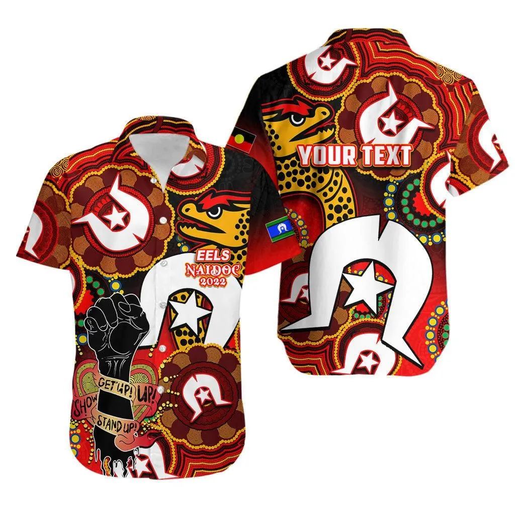 (Custom Personalised) Eels Rugby Naidoc Week  Hawaiian Shirt Lets Fight Together No2 Lt6_0