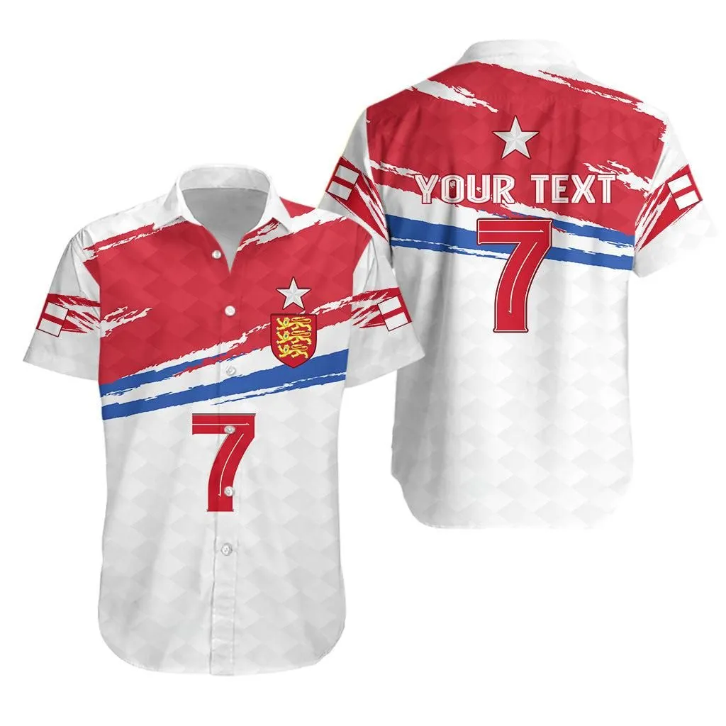 (Custom Personalised) England Football Hawaiian Shirt   Come On England   Custom Text And Number Lt13_1