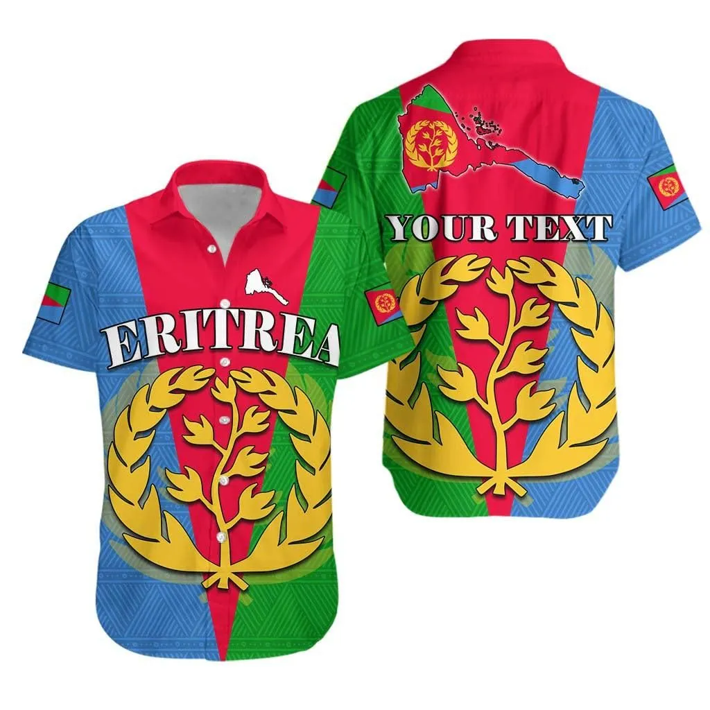 (Custom Personalised) Eritrea Hawaiian Shirt Eritrean Map Mix African Pattern Simple Style Lt14_0