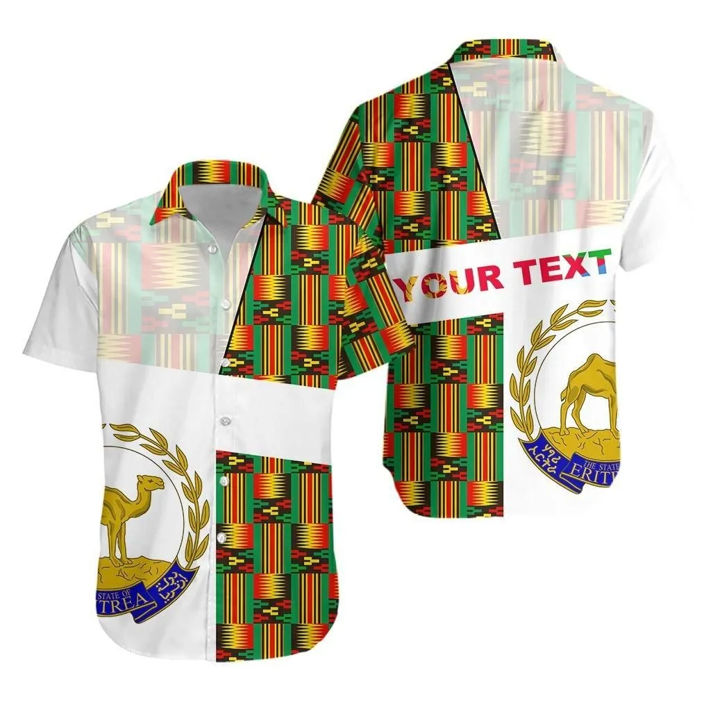 (Custom Personalised) Eritrea Hawaiian Shirt Kente Pattern Lt13_1