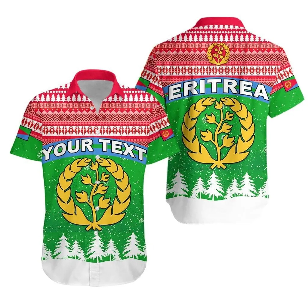 (Custom Personalised) Eritrea Hawaiian Shirt Merry Christmas Mix African Pattern Lt13_0