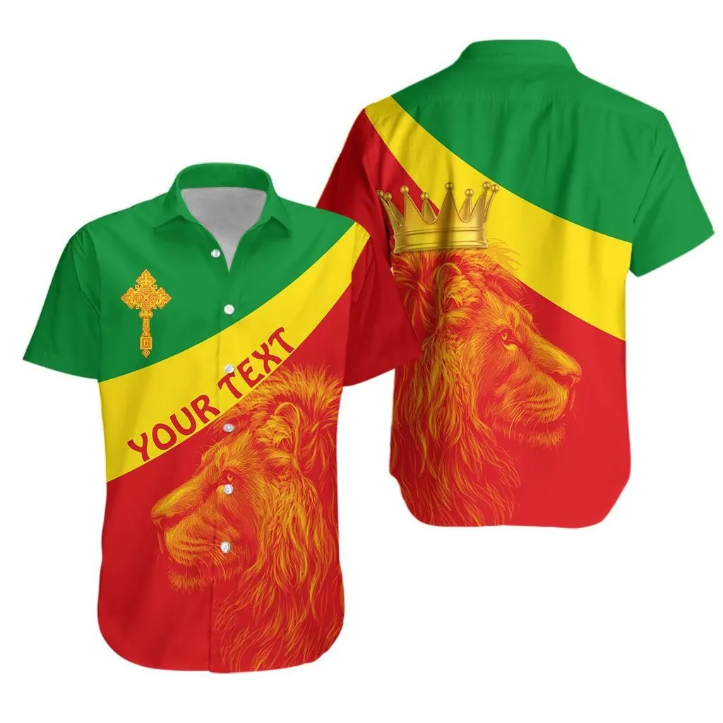 (Custom Personalised) Ethiopia Hawaiian Shirt Ethiopian Cross And Lion Of Judah Lt13_0