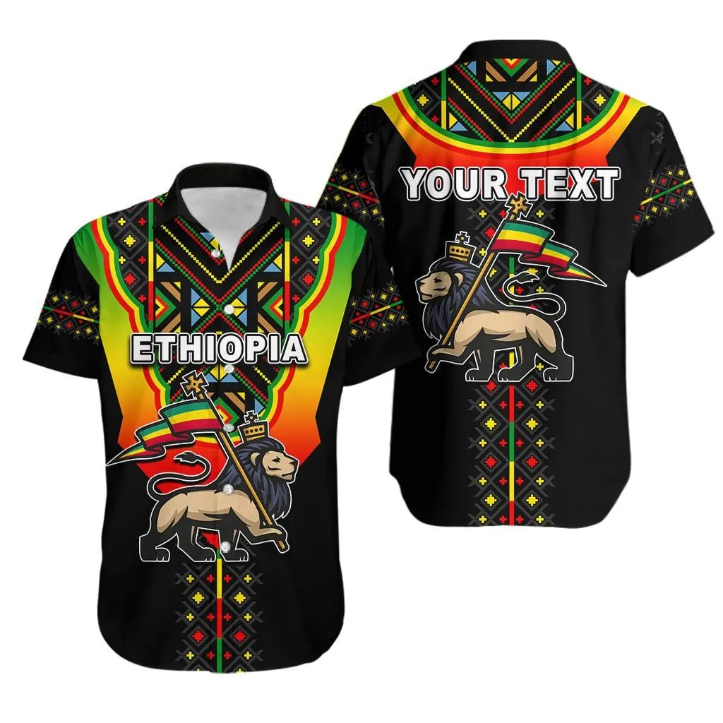 (Custom Personalised) Ethiopia Hawaiian Shirt Reggae Style No2 Lt6_1