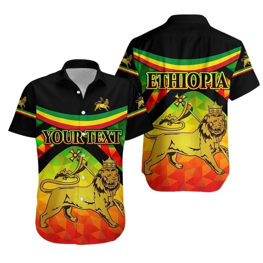 (Custom Personalised) Ethiopia Lion Of Judah Hawaiian Shirt Vibes Version Lt8_1