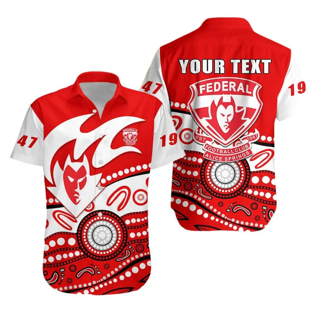 (Custom Personalised) Federal Demons Football Club Hawaiian Shirt Indigenous Lt13_1