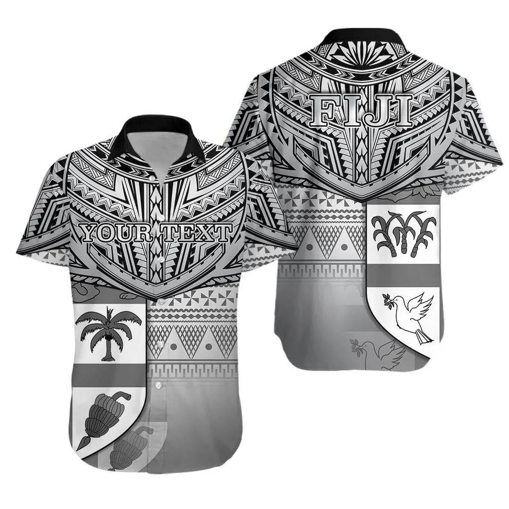 (Custom Personalised) Fiji Creative Hawaiian Shirt Love Country Version Black Lt13_1