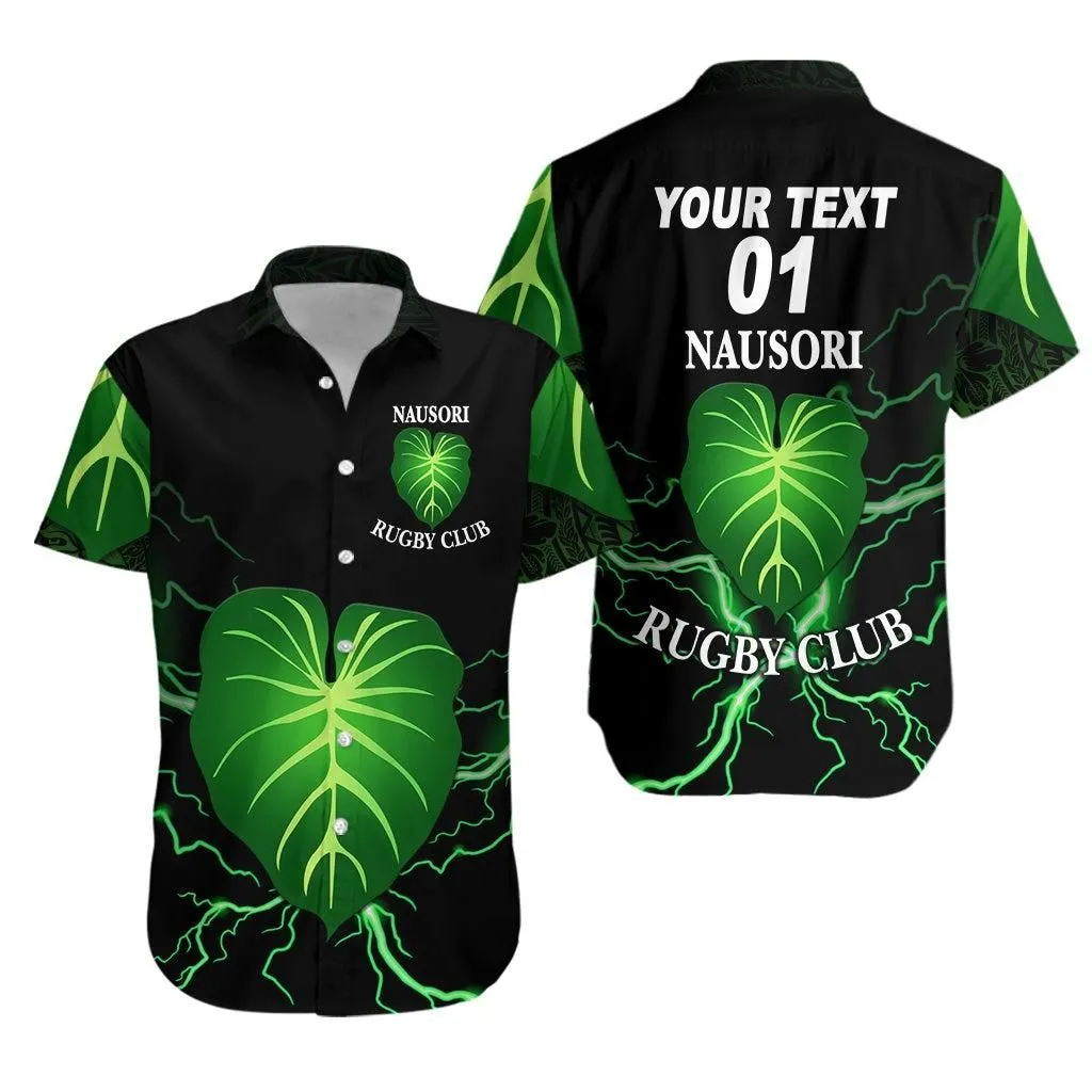 (Custom Personalised) Fiji Nausori Rugby Hawaiian Shirt Simple Style, Custom Text And Number Lt8_1