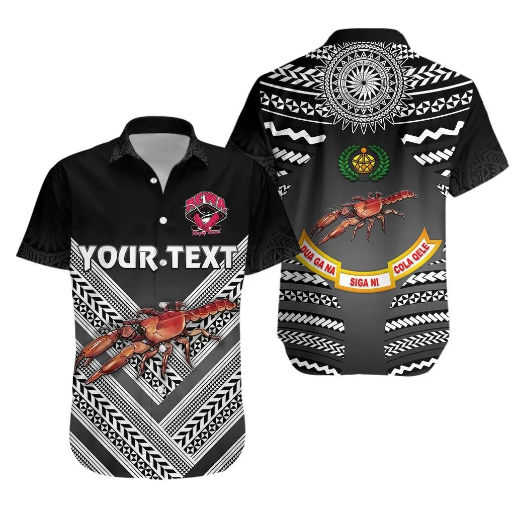 (Custom Personalised) Fiji Rewa Rugby Union Hawaiian Shirt Creative Style   Black No1 Lt8_1