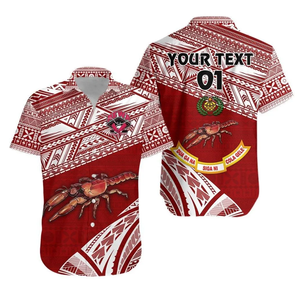 (Custom Personalised) Fiji Rewa Rugby Union Hawaiian Shirt Special Version   Red, Custom Text And Number Lt8_1