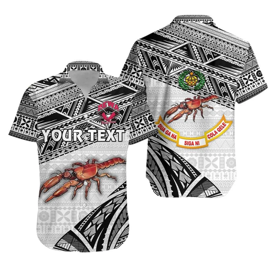 (Custom Personalised) Fiji Rewa Rugby Union Hawaiian Shirt Special Version   White Lt8_1