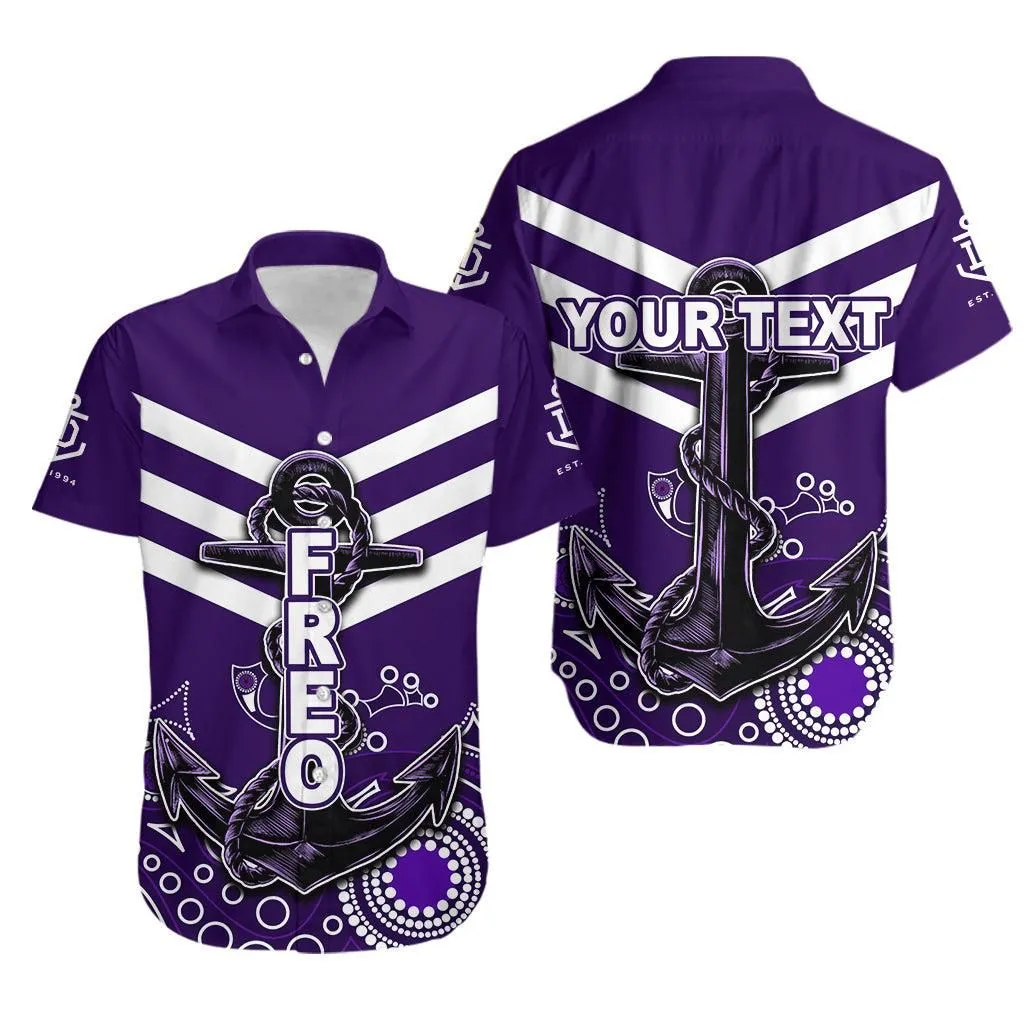 (Custom Personalised) Fremantle Hawaiian Shirt Freo Aboriginal Simple Style Lt6_1
