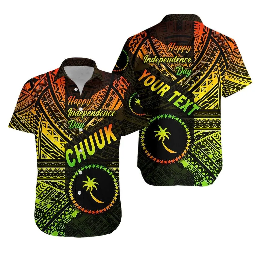(Custom Personalised) Fsm Chuuk Hawaiian Shirt Happy Independence Day Original Vibes   Reggae Lt8_1
