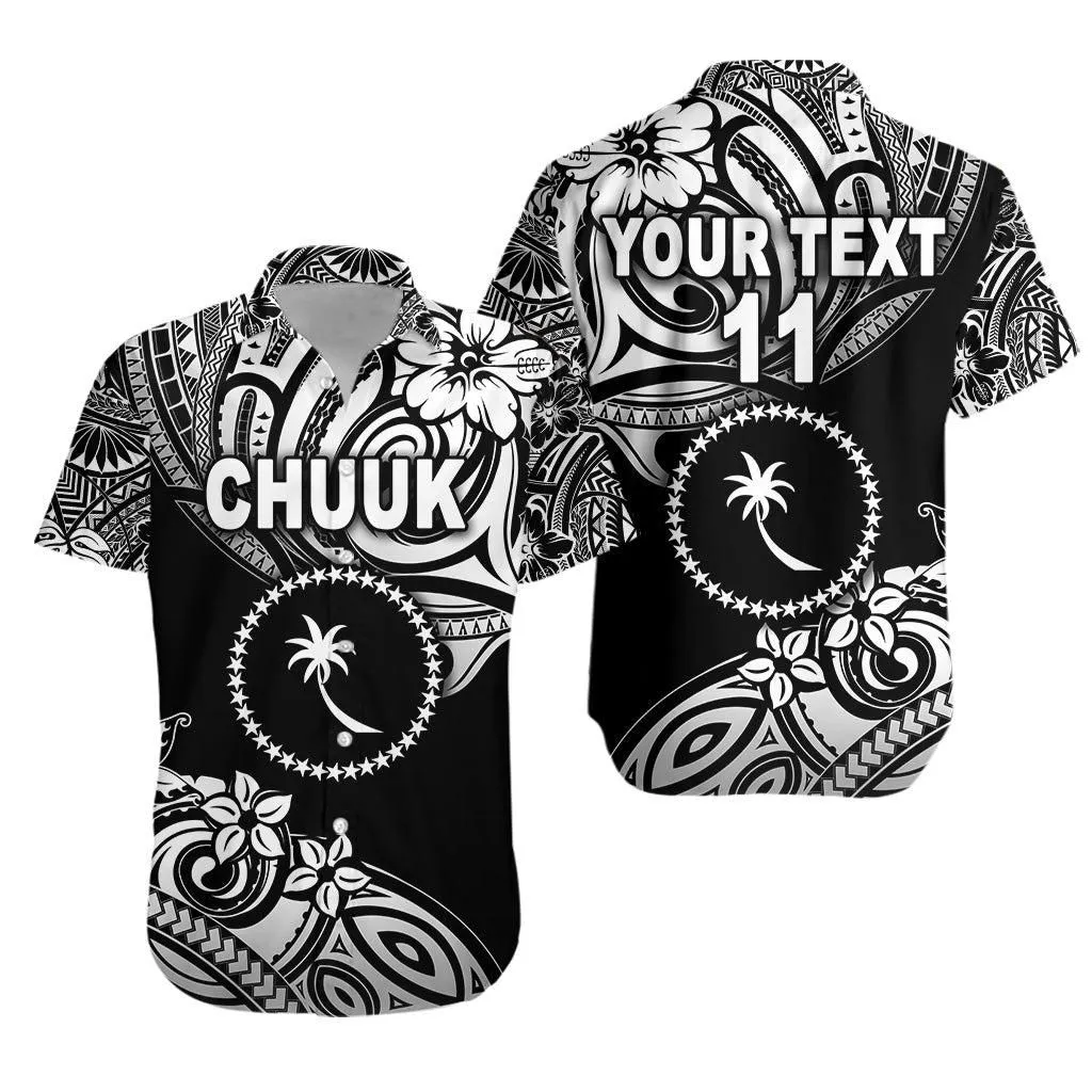 (Custom Personalised) Fsm Chuuk Hawaiian Shirt Unique Vibes   Black Lt8_1