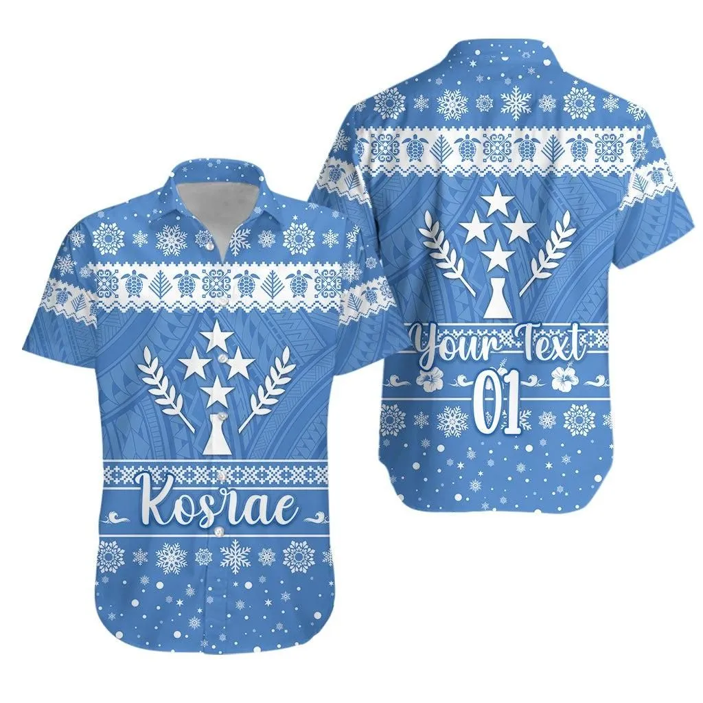 (Custom Personalised) Fsm Kosrae Christmas Hawaiian Shirt Simple Style Lt8_1