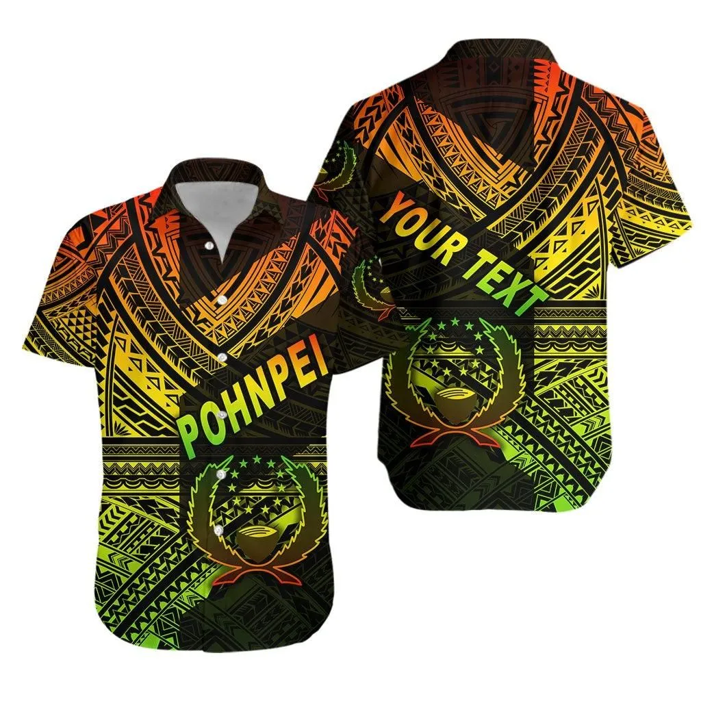 (Custom Personalised) Fsm Pohnpei Hawaiian Shirt Original Style   Reggae Lt8_1