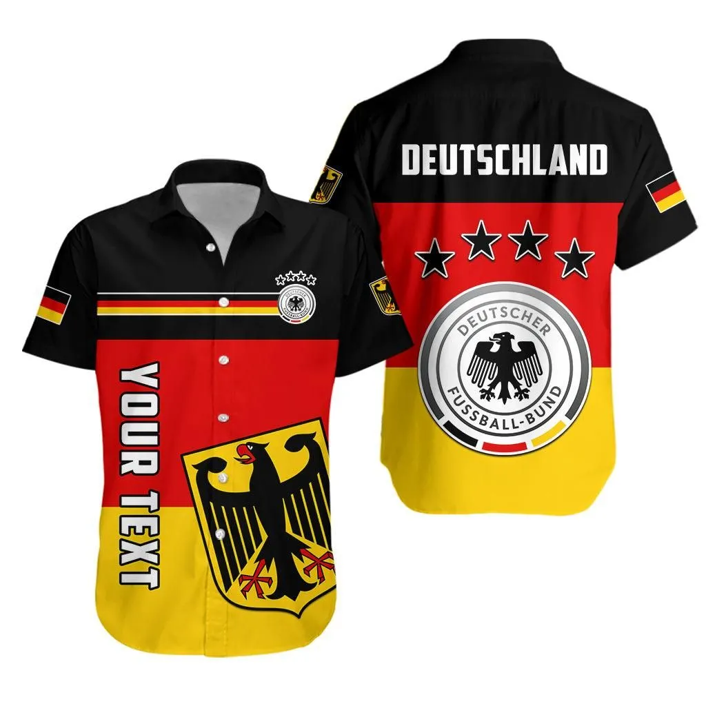 (Custom Personalised) Germany Football Hawaian Shirt Deutschland Sporty Style Lt13_0