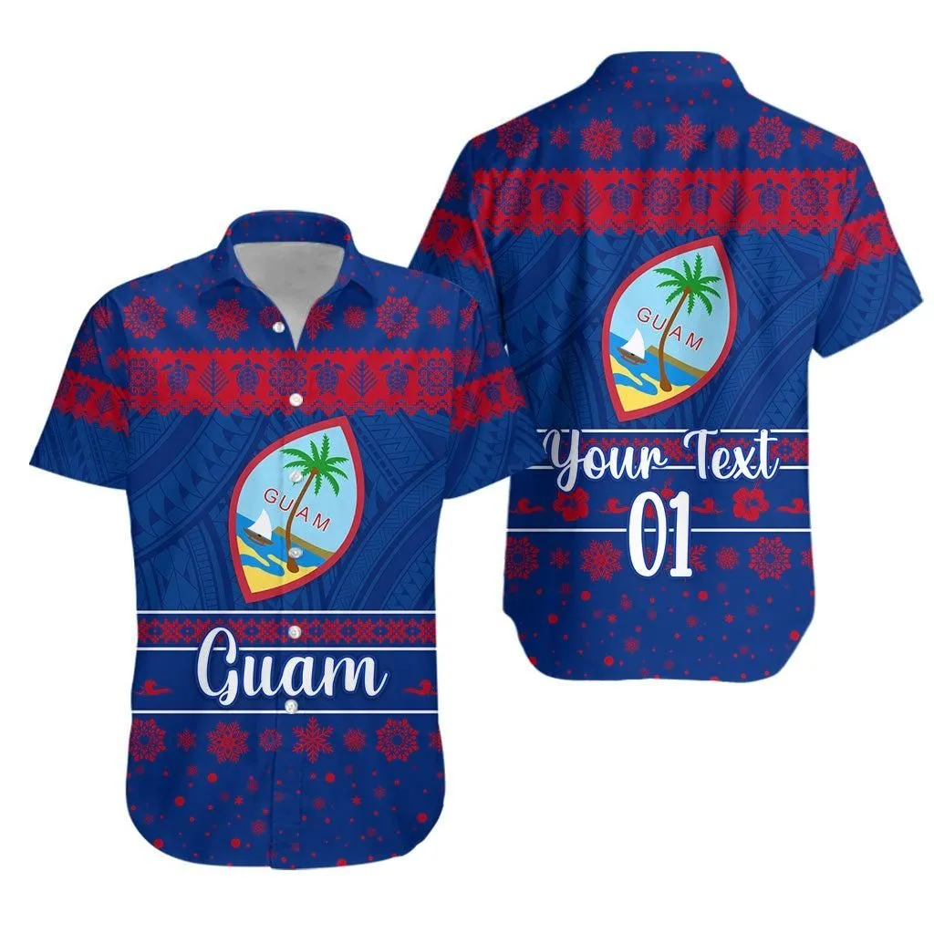 (Custom Personalised) Guam Christmas Hawaiian Shirt Simple Style Lt8_1