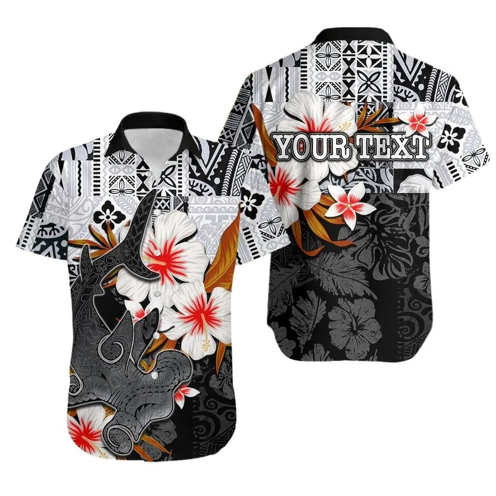 (Custom Personalised) Hammerhead Shark Hawaiian Shirt Hawaii Style White Lt6_1