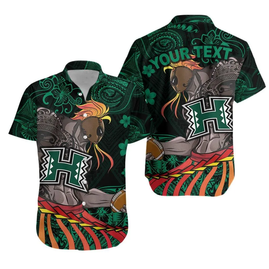 (Custom Personalised) Hawaii Warriors Polynesian Hawaiian Shirt Unique Style   Green Lt8_1