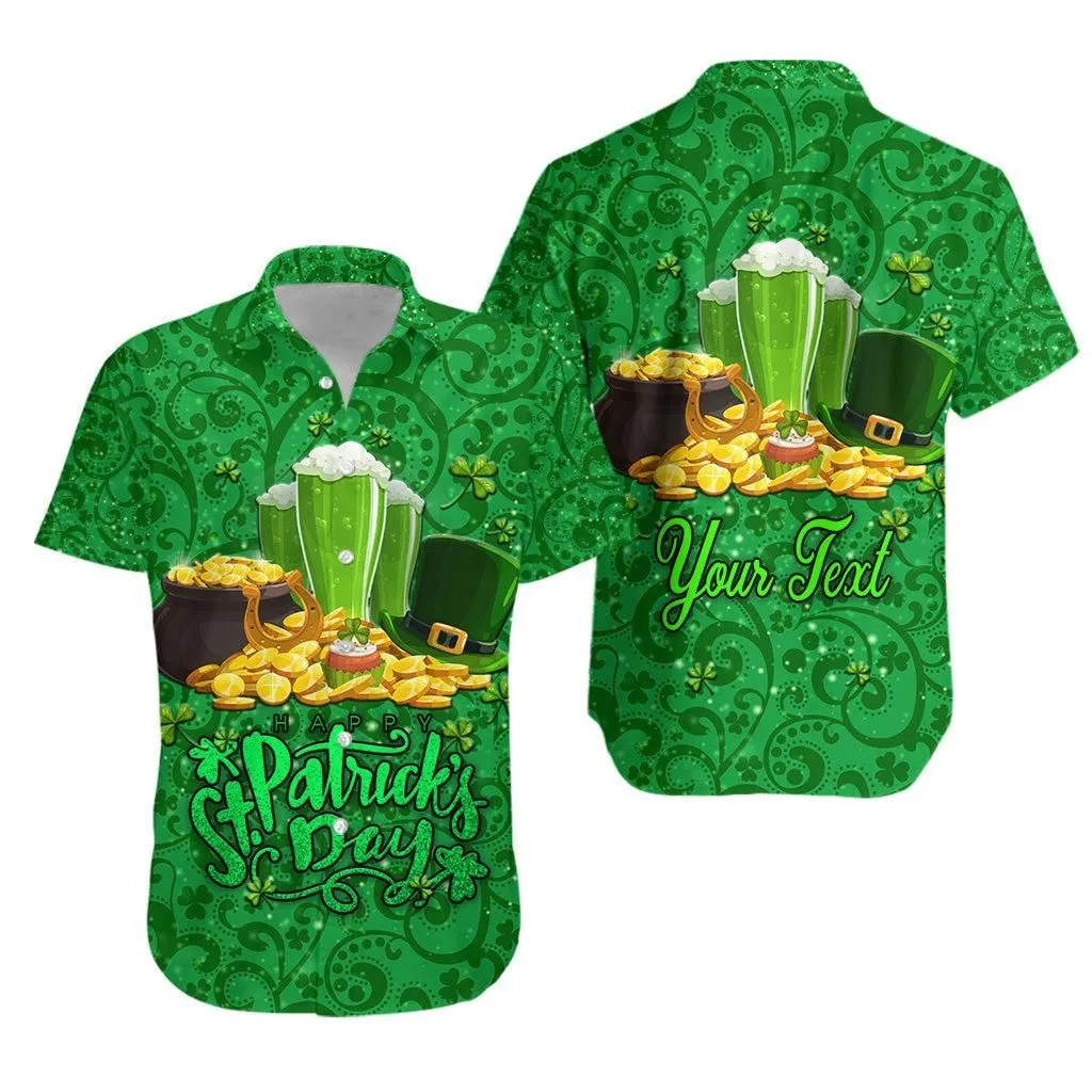 (Custom Personalised) Ireland Happy Saint Patricks Day Hawaiian Shirt With Shamrock Lt8_1