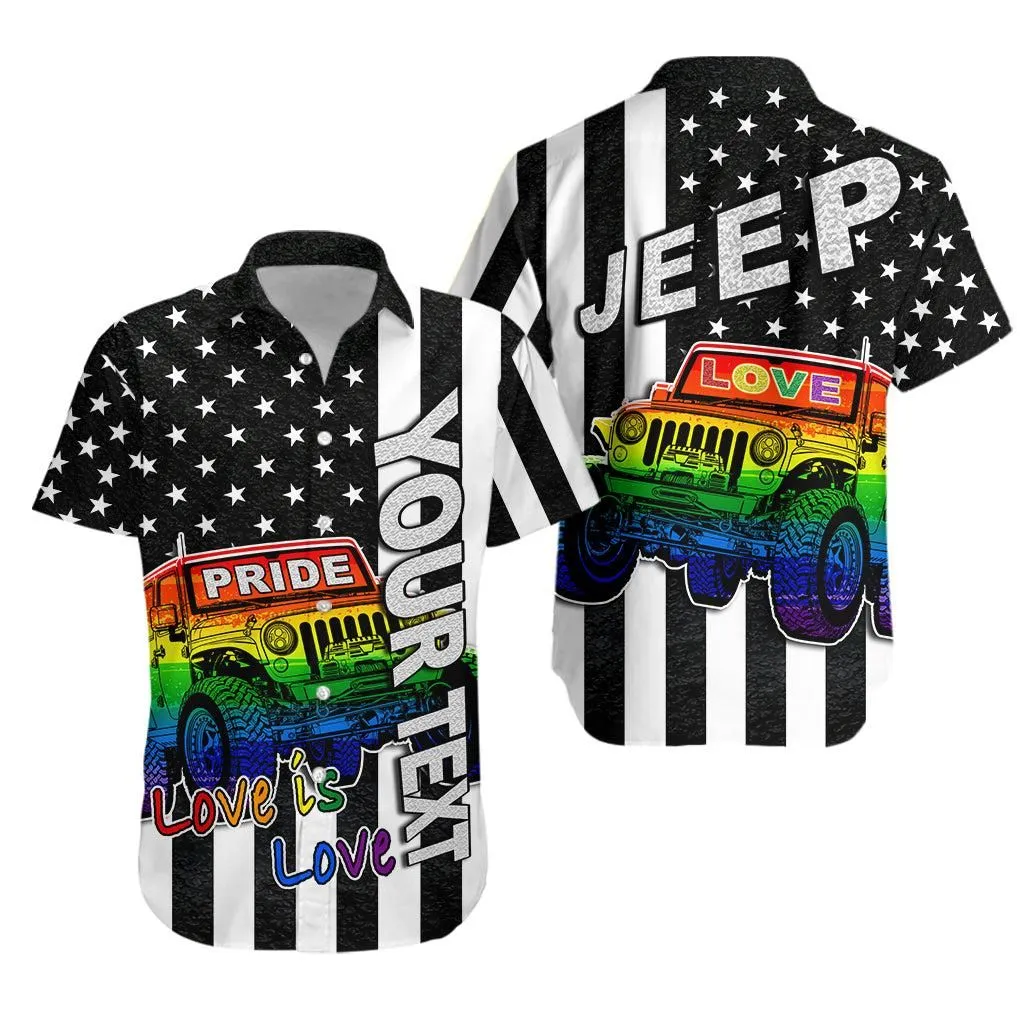 (Custom Personalised) Jeep Lgbt Hawaiian Shirt Love Is Love We Pride Lt13_0