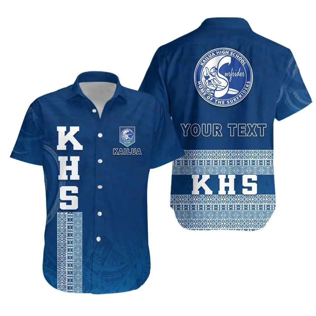 (Custom Personalised) Kailua High School Hawaiian Shirt   Khs Hawaii Pattern Lt13_1