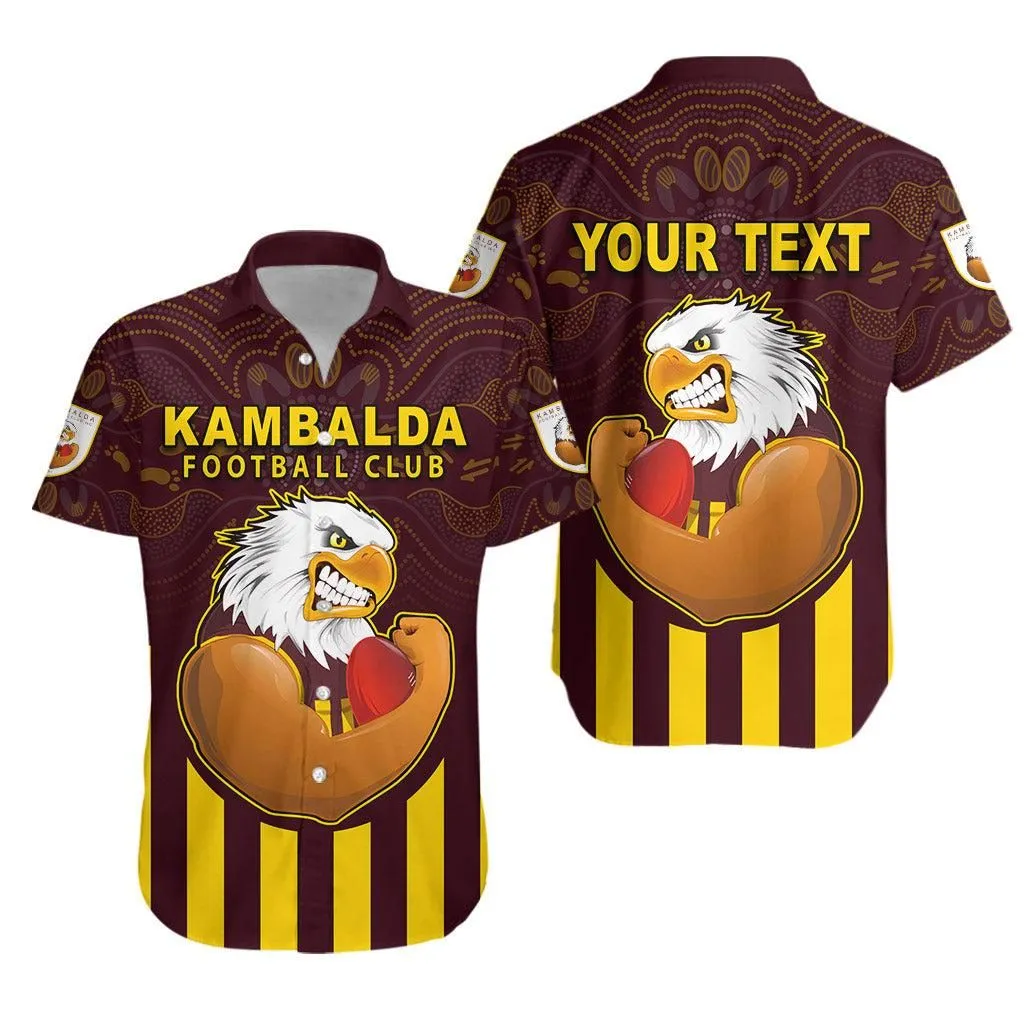 (Custom Personalised) Kambalda Football Club Hawaiian Shirt Goldfields Football Indigenous Eagles Lt13_1