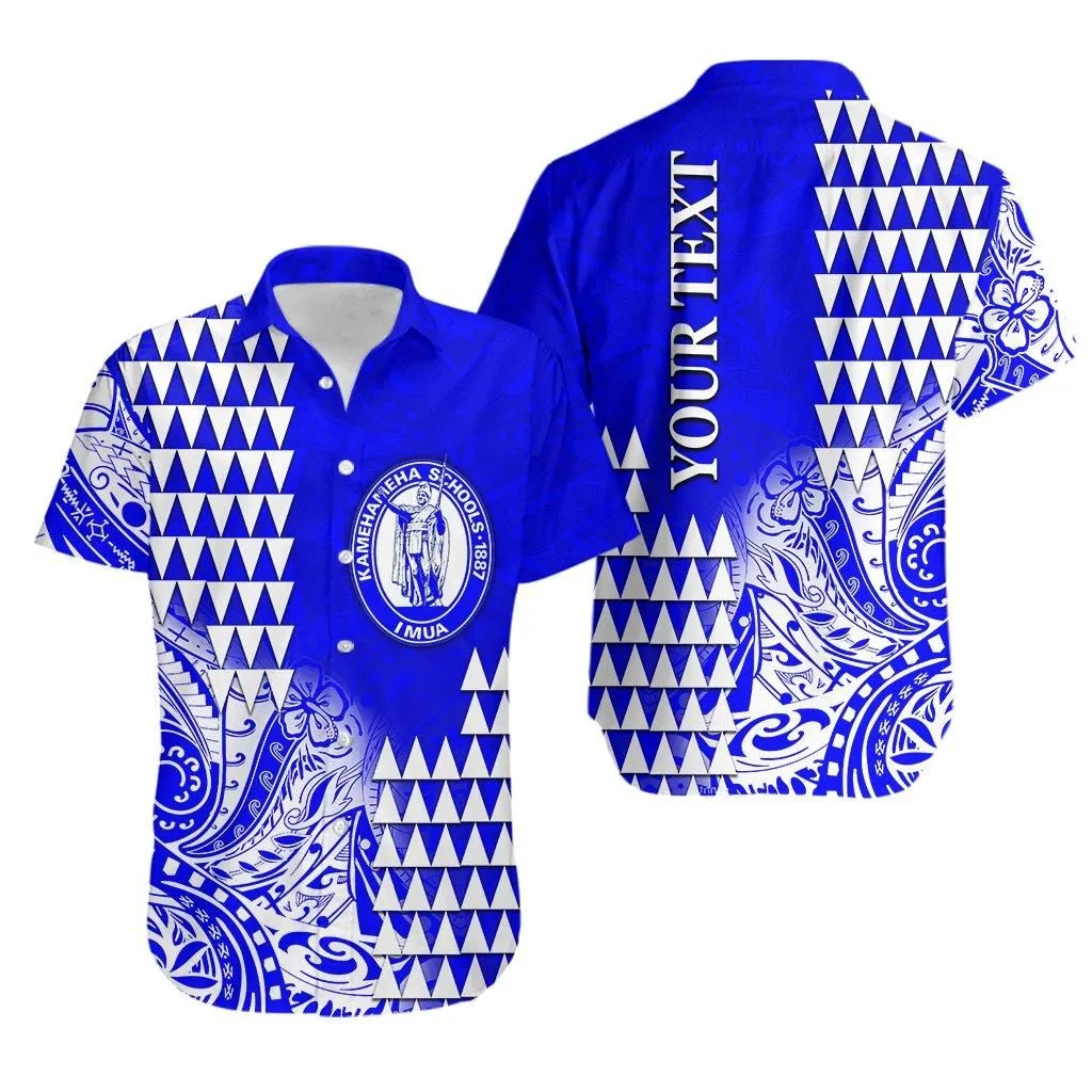 (Custom Personalised) Kamehameha Schools Hawaiian Shirt Polynesian Patterns Lt6_1