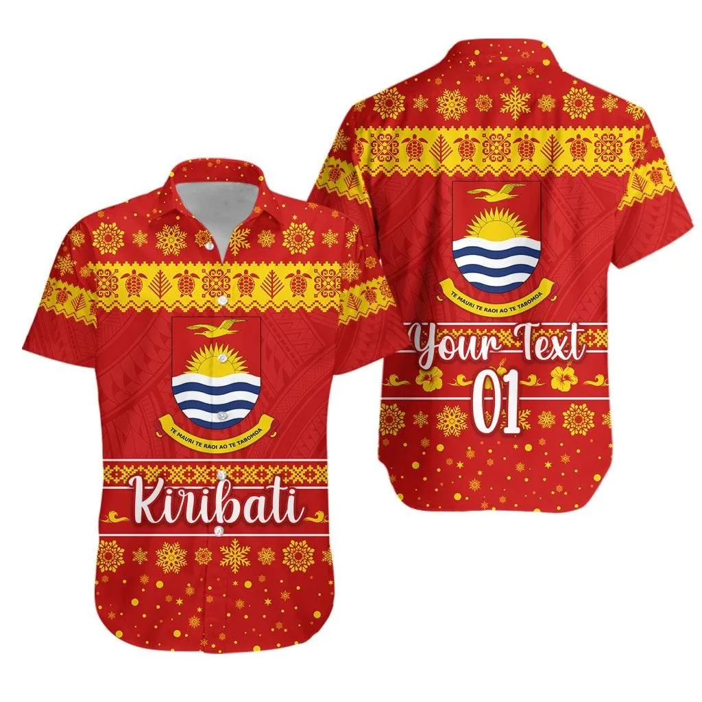 (Custom Personalised) Kiribati Christmas Hawaiian Shirt Simple Style Lt8_1