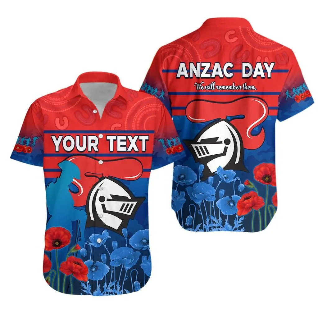 (Custom Personalised) Knights Anzac 2022 Hawaiian Shirt Novocastrians Lest We Forget Lt13_0