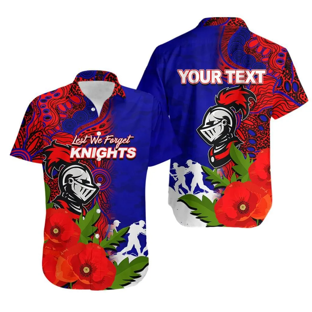 (Custom Personalised) Knights Anzac Day Aboriginal Mix Army Patterns Hawaiian Shirt Lt6_1
