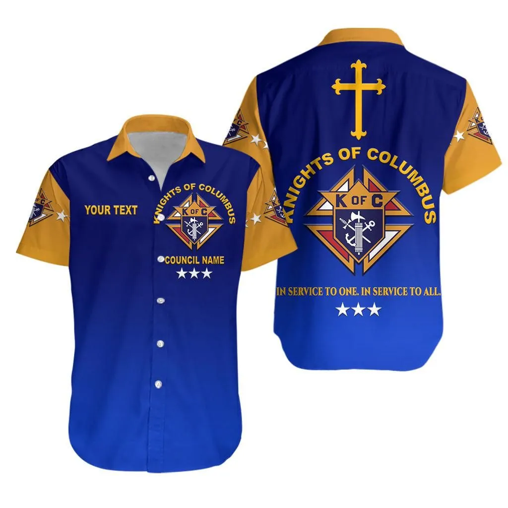 (Custom Personalised) Knights Of Columbus Hawaiian Shirt Original Style   Blue No1 Lt8_1