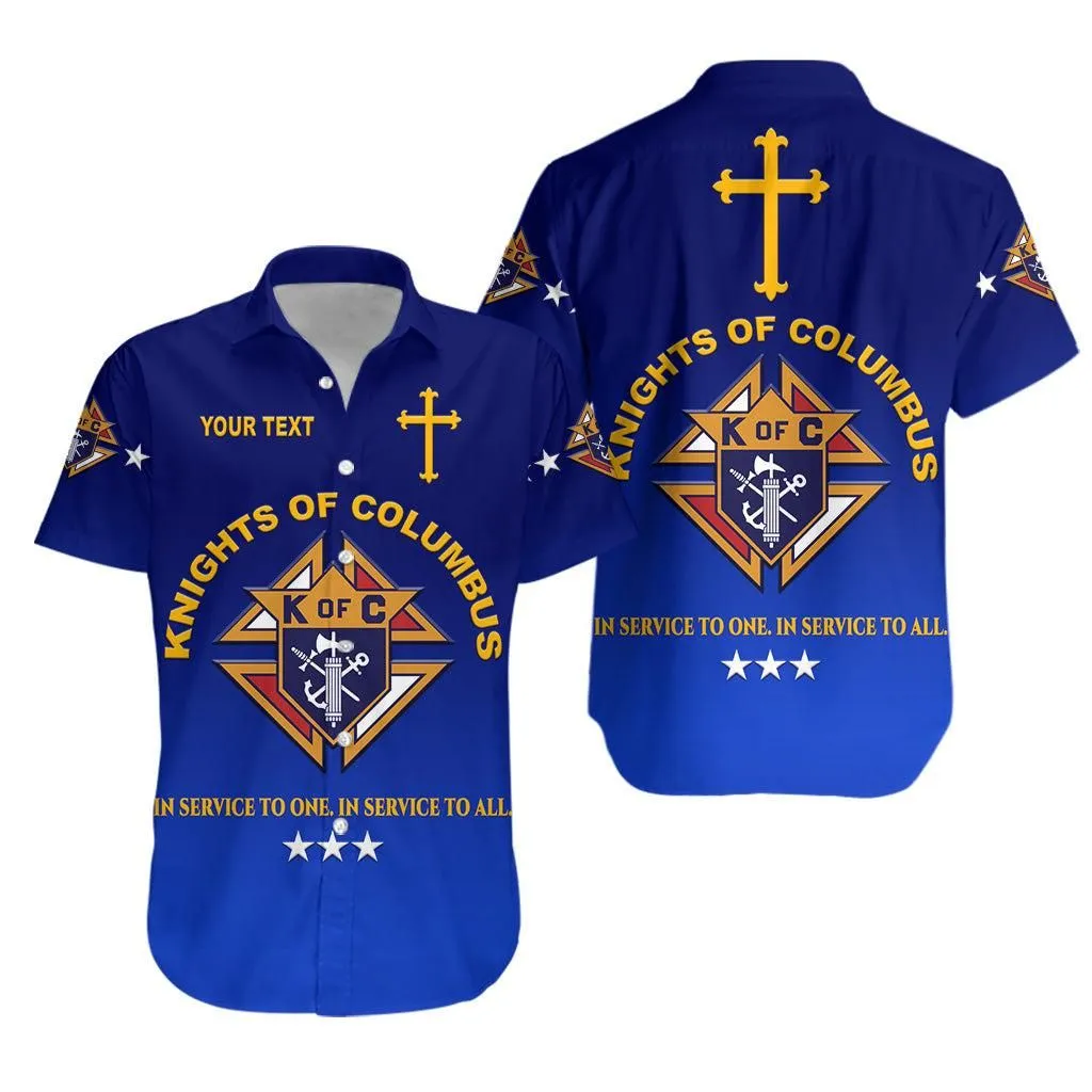 (Custom Personalised) Knights Of Columbus Hawaiian Shirt Simple Style   Blue Lt8_1