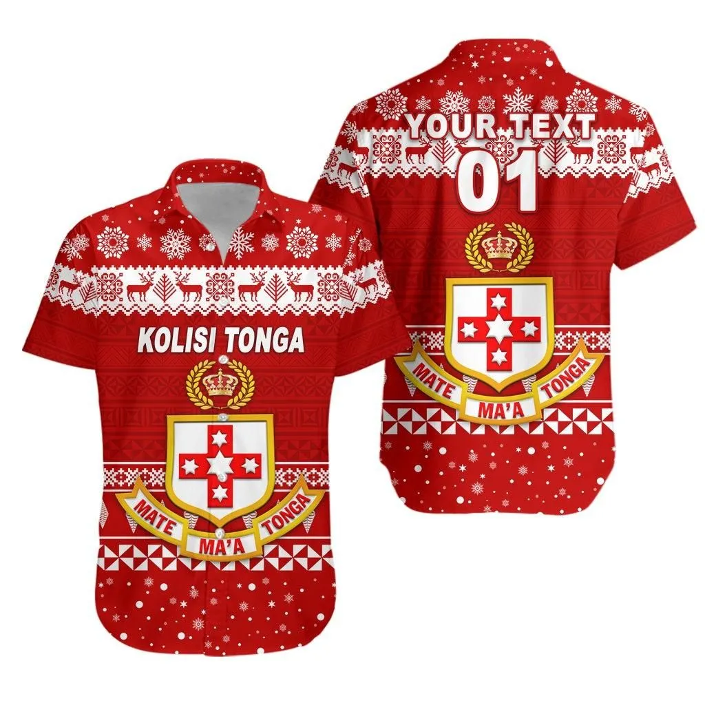 (Custom Personalised) Kolisi Tonga College Christmas Hawaiian Shirt Simple Style Lt8_1