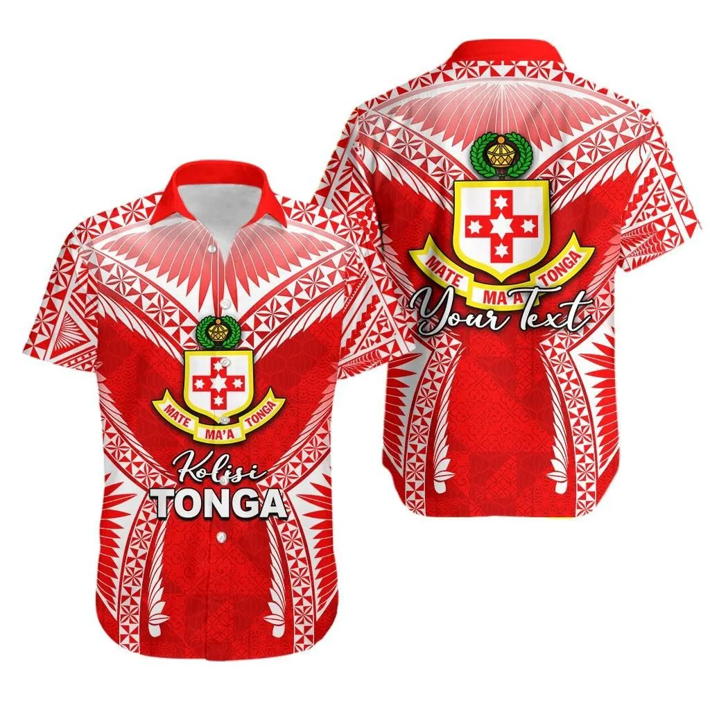 (Custom Personalised) Kolisi Tonga Hawaiian Shirt Red Style Lt6_1