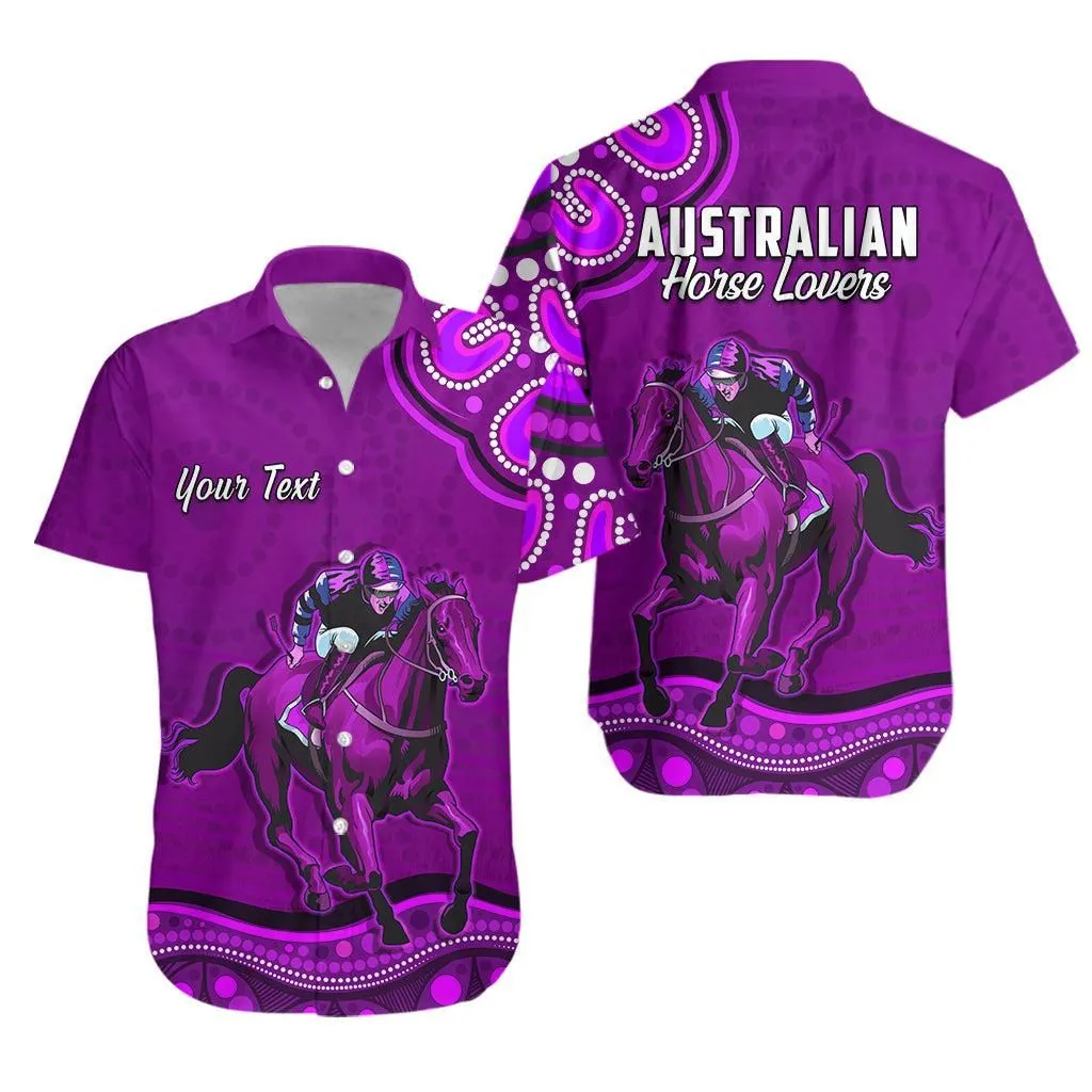 (Custom Personalised) Launceston Cup 2022 Hawaiian Shirt Australia Aboriginal Purple Horse Lovers Lt13_0