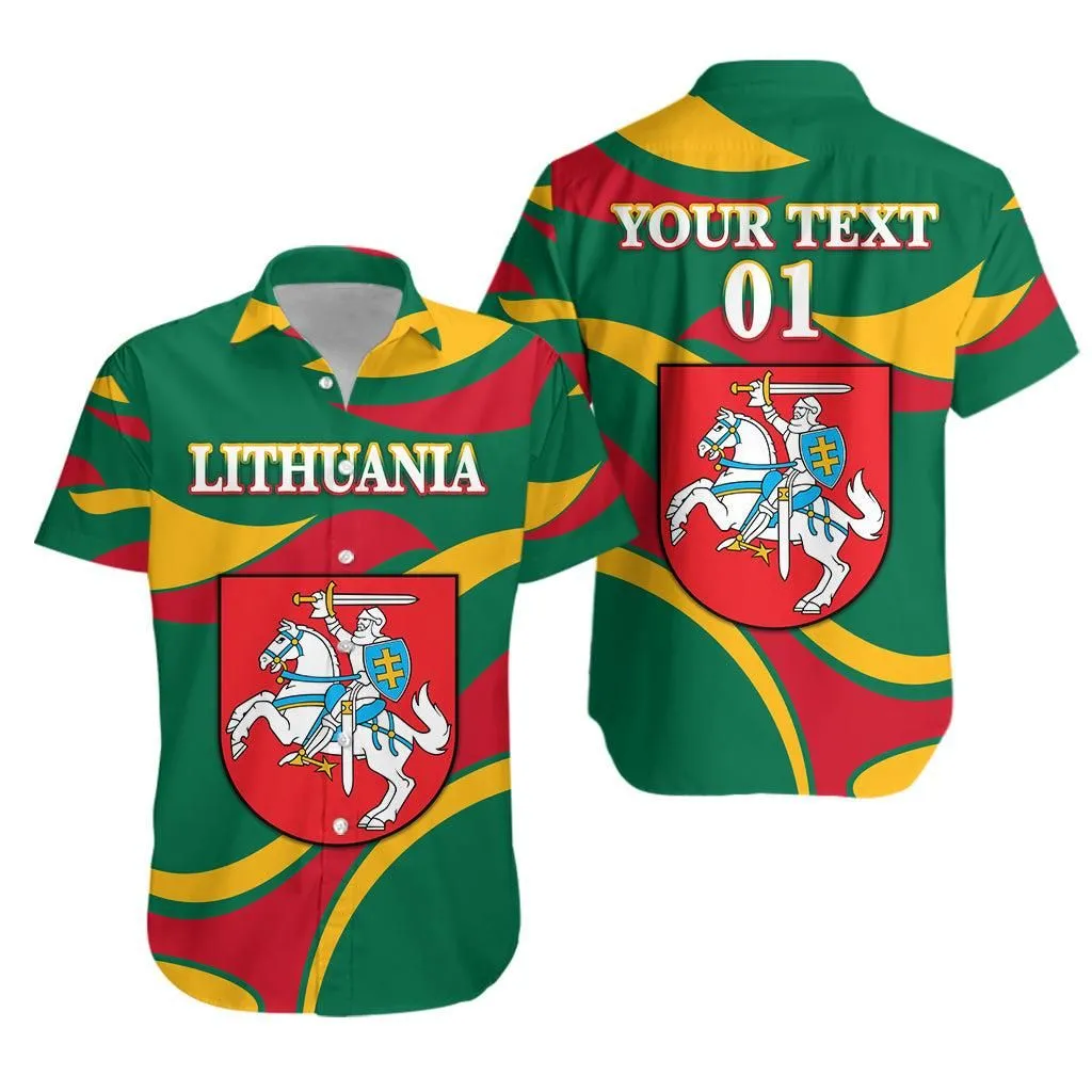 (Custom Personalised) Lithuania Hawaiian Shirt Coat Of Arms Lietuva Sporty Style Lt8_1